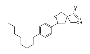 (3-nitro-5-(4-octylphenyl)tetrahydrofuran-3-yl)-methanol