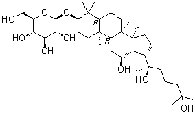 3-O-β-D-吡喃葡萄糖基-3β,12β,20(R),25-四羟基达玛烷