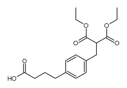 4-(4-(3-ethoxy-2-(ethoxycarbonyl)-3-oxopropyl)phenyl)butanoic acid
