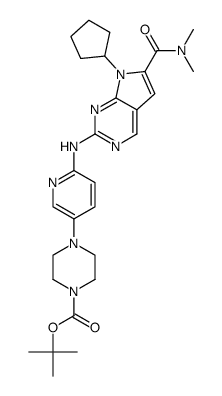 4- [6-(7-环戊基-6-二甲基氨基甲酰基-7H-吡咯并[2,3-D]嘧啶-2-基氨基) - 吡啶-3-基] - 哌嗪-1-羧酸叔丁酯