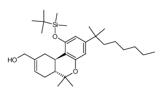 ((6aR,10aR)-1-((tert-butyldimethylsilyl)oxy)-6,6-dimethyl-3-(2-methyloctan-2-yl)-6a,7,10,10a-tetrahydro-6H-benzo[c]chromen-9-yl)methanol