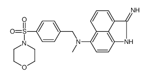 6-N-methyl-6-N-[(4-morpholin-4-ylsulfonylphenyl)methyl]benzo[cd]indole-2,6-diamine