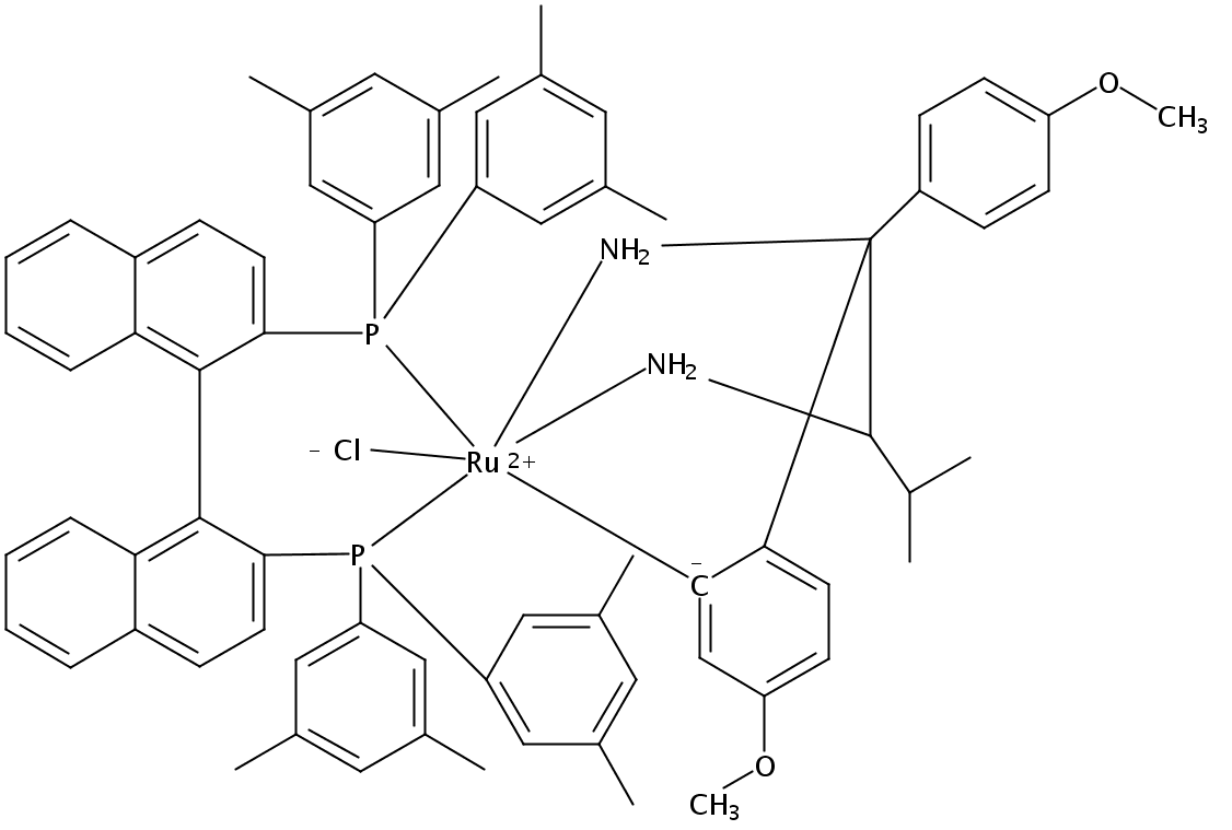 双[二(3,5 - 二甲苯基)膦]-1,1' - 联萘(2R)-(-)-1 - (4 - 甲氧基苯基)-1 - (4 - 甲氧基- KC)-3 -甲