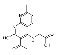2-[[2-[(6-methylpyridin-2-yl)carbamoyl]-3-oxobut-1-enyl]amino]acetic acid