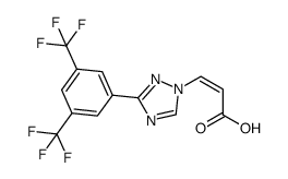 (2Z)-3-[3-[3,5-Bis(trifluoromethyl)phenyl]-1H-1,2,4-triazol-1-yl]-2-propenoic acid