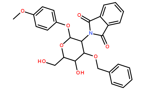 4-甲氧苯基3-O-苄基-2-脱氧-2-苯二甲酰亚氨基-β-D-吡喃葡萄糖苷