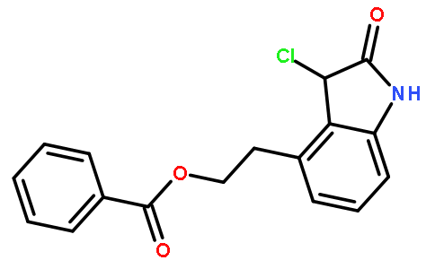 4-[2-(苯甲酰氧基)乙基]-3-氯-1,3-二氢-2h-吲哚-2-酮