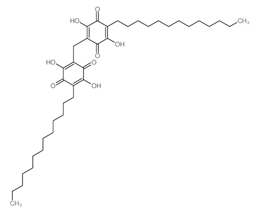 2-[(2,5-dihydroxy-3,6-dioxo-4-tridecylcyclohexa-1,4-dien-1-yl)methyl]-3,6-dihydroxy-5-tridecylcyclohexa-2,5-diene-1,4-dione