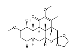 2,12-Dimethoxy-1β-hydroxy-2,12-picradiene-11,16-dione 16-ethylene acetal