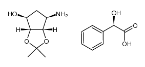 (3aR,4S,6R,6aS)-6-amino-2,2-dimethyltetrahydro-3aH-cyclopenta-[d][1,3]dioxol-4-ol D-(-)-mandelate
