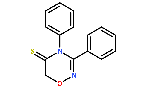 4H-1,2,4-噁二嗪-5(6H)-硫酮,  3,4-二苯基-