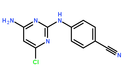4-(4-氨基-6-氯嘧啶-2-基氨基)苄腈