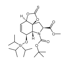 (3aS,5S,6aR,7S,9aR)-6-tert-butyl 5-methyl 2-thioxo-7-((triisopropylsilyl)oxy)-4,5,6a,7-tetrahydro-[1,3]dioxolo[4,5-d]indole-5,6(9aH)-dicarboxylate