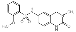 2-甲氧基-N-(3-甲基-2-氧代-1,2,3,4-四氢喹唑啉-6-基)苯磺酰胺