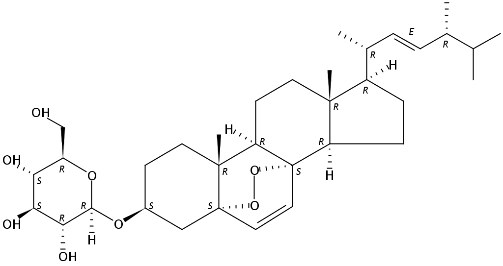 过氧麦角甾醇 3-O-beta-D-吡喃葡萄糖苷对照品(标准品) | 140447-22-9