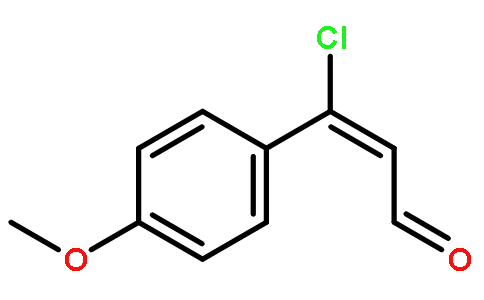 (2Z)-3-氯-3-(4-甲氧苯基)丙-2-烯醛