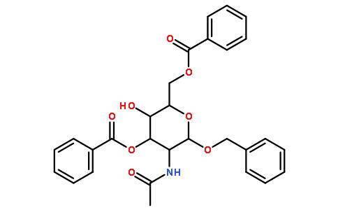 苄基2-乙酰胺基-3,6-二-O-苯甲酰基-2-脱氧-Α-D-吡喃半乳糖苷