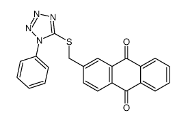 2-[(1-phenyltetrazol-5-yl)sulfanylmethyl]anthracene-9,10-dione