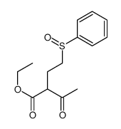 ethyl 2-[2-(benzenesulfinyl)ethyl]-3-oxobutanoate