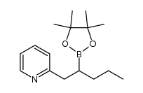 2-(2-(4,4,5,5-tetramethyl-1,3,2-dioxaborolan-2-yl)pentyl)pyridine