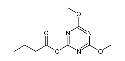 4,6-dimethoxy-1,3,5-triazin-2-yl butyrate