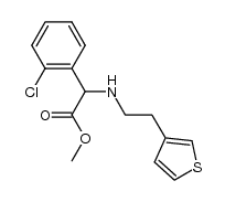 methyl 2-(2-(thiophen-3-yl)ethylamino)-2-(2-chlorophenyl)acetate