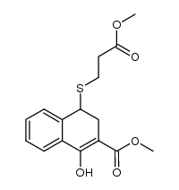 methyl 1-hydroxy-4-(2-methoxycarbonylethylthio)-3,4-dihydronaphthalene-2-carboxylate