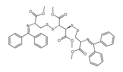 (3R,7R,8S,12R)-tetramethyl 1,1,14,14-tetraphenyl-5,6,9,10-tetrathia-2,13-diazatetradeca-1,13-diene-3,7,8,12-tetracarboxylate