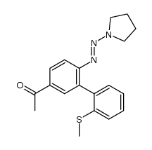 1-(2'-(methylthio)-6-(pyrrolidin-1-yldiazenyl)-[1,1'-biphenyl]-3-yl)ethanone