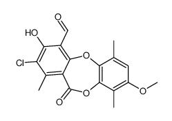 2-Chloro-3-hydroxy-8-methoxy-1,6,9-trimethyl-11-oxo-11H-dibenzo[b ,e][1,4]dioxepine-4-carbaldehyde