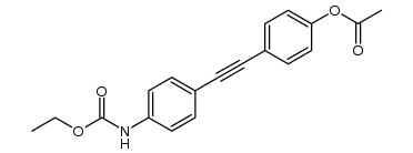 4-(4-(ethoxycarbonyl)aminophenylethynyl)phenyl acetate