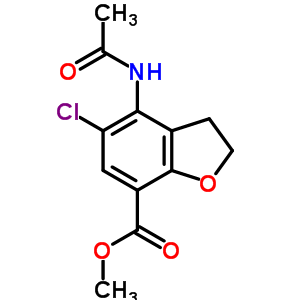 4-甲基-(乙酰基氨基)-5 -氯-2,3 -二氢-1-苯并呋喃-7-羧酸乙酯