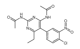 2,4-Diacetamido-5-(4-chloro-3-nitrophenyl)-6-ethylpyrimidine