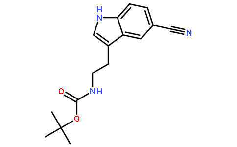 [2-(5-氰基-1H-吲哚-3-基)-乙基]-氨基甲酸叔丁酯