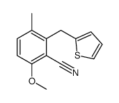 6-methoxy-3-methyl-2-(thiophen-2-ylmethyl)benzonitrile
