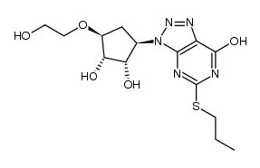 (1S,2S,3R,5S)-3-(7-hydroxy-5-(propylthio)-3H-[1,2,3]triazolo[4,5-d]pyrimidin-3-yl)-5-(2-hydroxyethoxy)cyclopentane-1,2-diol