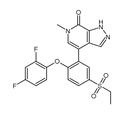 4-[2-(2,4-difluorophenoxy)-5-(ethylsulfonyl)phenyl]-6-methyl-1,6-dihydro-7H-pyrazolo[3,4-c]pyridin-7-one