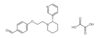 (S)-3-{1-[2-(4-formylphenoxy)ethyl]piperidin-2-yl}pyridine oxalate