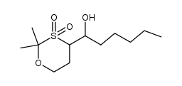 2,2-dimethyl-4-(1-hydroxyhexyl)-1,3-oxathiane 3,3-dioxide