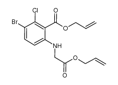 allyl 6-((2-(allyloxy)-2-oxoethyl)amino)-3-bromo-2-chlorobenzoate