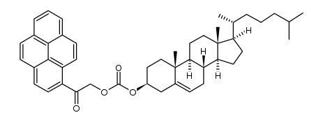 (8R,9R,10S,13S,14R,17S)-2,3,4,7,8,9,10,11,12,13,14,15,16,17-tetradecahydro-10,13-dimethyl-17-((S)-6-methylheptan-2-yl)-1H-cyclopenta[a]phenanthren-3-yl 2-oxo-2-(pyren-1-yl)ethyl carbonate
