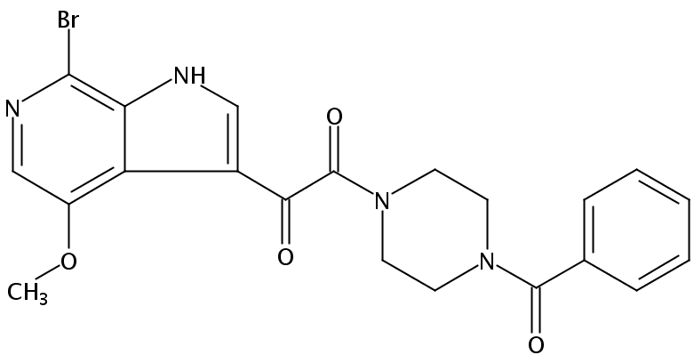 1-(4-苯甲酰基哌嗪-1-基)-2-(7-溴-4-甲氧基-1H-吡咯并[2,3-c]吡啶-3-基)乙烷-1,2-二酮
