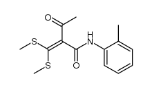2-[bis(methylthio)methylene]-3-oxo-N-o-tolylbutanamide