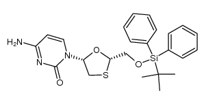 cis-2-[[(tert-butyldiphenylsilyl)oxy]methyl]-5-(cytosin-1'-yl)-1,3-oxathiolane