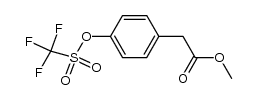 methyl 2-(4-(((trifluoromethyl)sulfonyl)oxy)phenyl)acetate