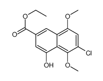 6-氯-4-羟基-5,8-二甲氧基-2-萘羧酸乙酯