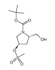 (2S,4R)-tert-butyl 2-(hydroxymethyl)-4-(methylsulfonyloxy)pyrrolidine-1-carboxylate