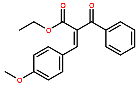 α-对甲氧基苯甲叉基一β一氧代苯丙酸乙酯