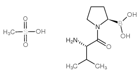 Talabostat 甲磺酸盐; [(2R)-1-[(2S)-2-氨基-3-甲基丁酰基]吡咯烷-2-基]硼酸甲磺酸盐
