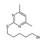 2-(5-bromopentylsulfanyl)-4,6-dimethylpyrimidine
